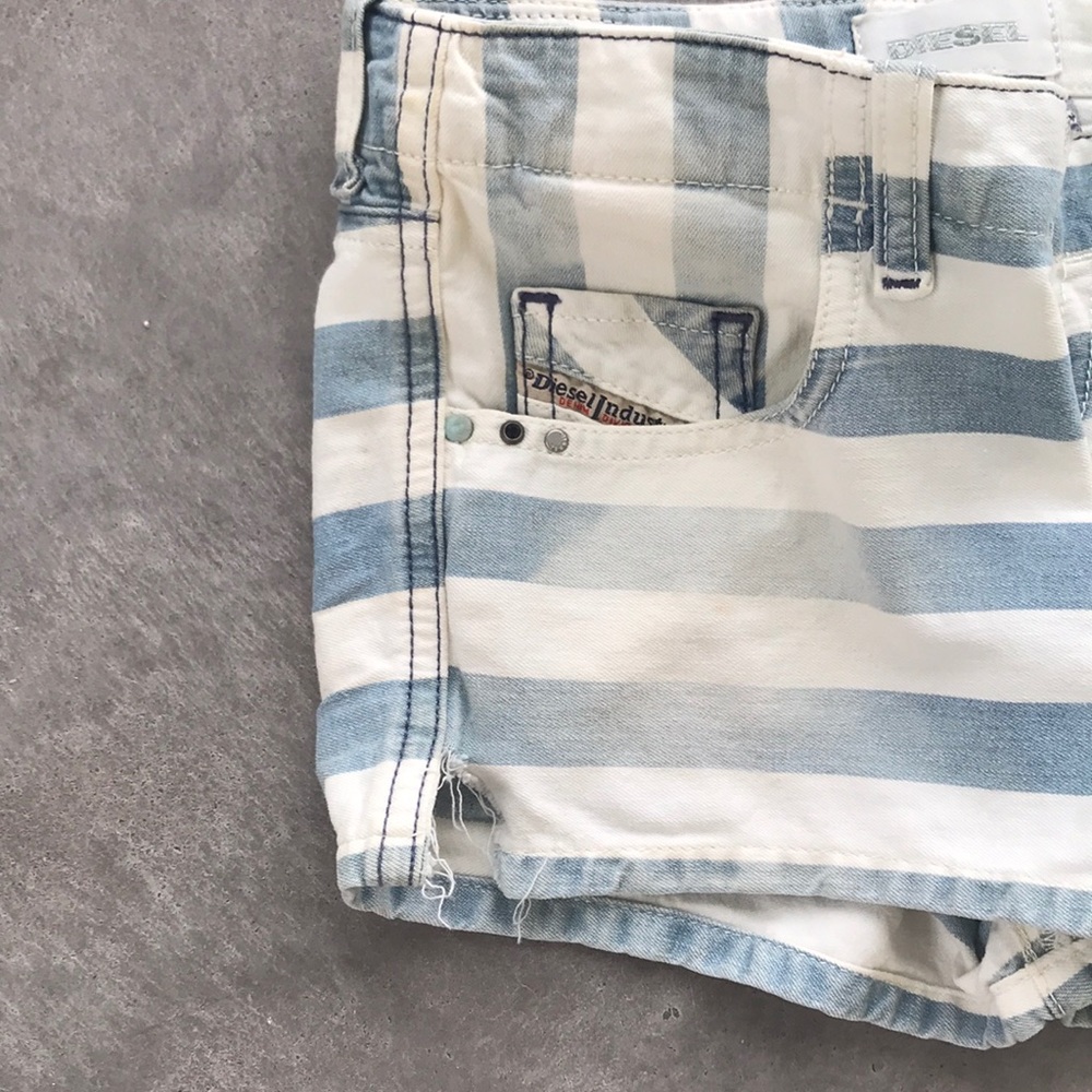 Diesel | Denim Jean shorts striped 10 - Picture 5 of 13